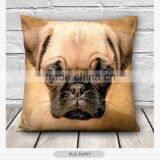 High Quality Fashion Pug Dog Design 3d Digital Print Pillowcases Fullprint Decorative Throw Pillow Covers Seat Cushion Cover thumbnail-2