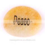 45*35*7mm Engraved Semi-precious Stone Inspirational Stone