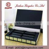 Luxury Leather Jewelry Collection MDF Box With Handle Leather Gift Box thumbnail-2