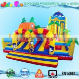 tropical theme kids inflatable trampoline,inflatable kids jumping trampoline,seaworld inflatable trampoline for sale