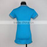 Wholesale 100% Cotton Embroidered Logo Women Custom Polo t Shirt thumbnail-3