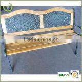 Outdoor all weather cast iron wood slats garden bench