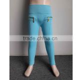 100% Cotton OEM Service China Wholesaler Baby Leggings Zip Fur Children fashion Trousers Pants