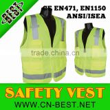 ANSI safety warning vest yellow color