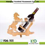 High Quality Cheap Custom Animal Shape Bamboo Wine Rack ,hanging Wine Glass Rack for Decoration thumbnail-4
