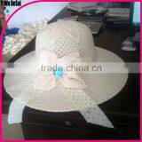 2015 New Design Cheap Fashion Summer Flower Beach Wholesale Lady Hat