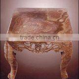 Marble Dining Table Hand Sculpture Stone for Home Garden Hotel Restaurant thumbnail-1