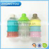 BPA Free 3-layers Muntifunctional Baby Powder Milk Container Plastic Baby Milk Powder Box thumbnail-1
