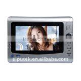 AC 100V ~ 240V Color Handfee Indoor Phone Video Door Phone Intercom System With 7-inch LCD Indoor Monitor