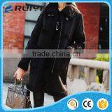 Latest Design Fashion Women Suede Lamb Wool Long Coat thumbnail-1