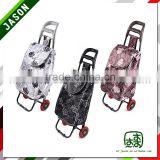 Pooyo satin foldable trolley shopping bags wholesale A2S-PU-07
