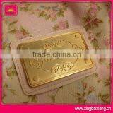High Quality Gold Handbag Metal Logo Badge