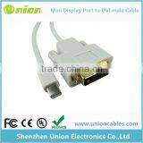 6FT Mini Display Port DP Male to DVI-D Male Dual-Link Cable Cord Adapter for Mac