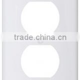 UL listed 1Gang duplex receptacle plastic wallplate