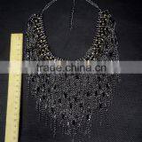 Water Drop Tassel Collar Necklace For Women Crystal Bead Brand Necklace Fashion Jewelry thumbnail-6