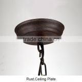 Cutting Poshing Craft Lamp Rust Ceiling Plate Light E27 Light Source Pendant Light thumbnail-5