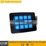 High Quality 4x3 Back Light Tactile Membrane Switch Keypad Membrane