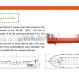 Hot sale!!EC,ABS Approved Open LifeBoat for Sale