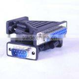DB25 FEMALE TO DB9 MALE ADAPTER BLACK