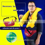 High quality inflatable belt life jacket