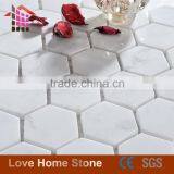 New Products 2016 Carrara White Marble Mosaic Tile With Low Price thumbnail-4