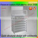 Heavy Duty Sheet Metal Shelves Unit With 5 Shelves Workbench Metal Racking thumbnail-2