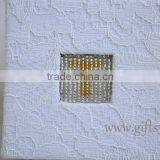 Handmade Elegant Wedding Ring Box With Beaded Name Plate of T