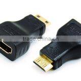 90 Degree HDMI A Female to MINI Male Adapter Black Model thumbnail-2