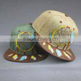 Customer High Quality 6- Panel Linen Snapback Hat With Flat Embroidered Patch thumbnail-2