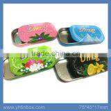 Slide Top Metal Candy Tin Boxes