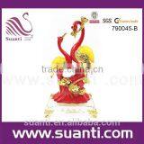 Latest Chinese Stylish Polyresin Love Swan Statue for Wedding thumbnail-1
