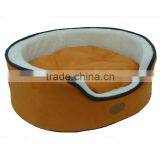 Oval Cuddler Short Plush OEM Orthopedic Dog Bed thumbnail-4