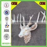 factory OEM/ODM custom resin white deer head wall decor