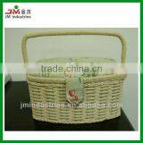 Oval Shape Sewing Kits Box With Handle&Tray Inside thumbnail-1