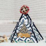 Wholesale Cotton Canvas Chevron Styles Pet Indoor Play Room Dog Tent thumbnail-5