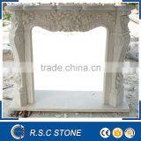 Website Natural White Marble Gas Fireplace thumbnail-1