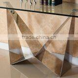 Hot Sale Elegant Style Console Table With Stainless Steel Base For Home Use thumbnail-2