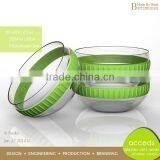 Handmade Borosilicate Pyrex Reusable Glass Salad Bowl Set thumbnail-2