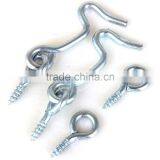 Safety Gate Zinc Plated Hook With Screw Eyes-2-pack thumbnail-6
