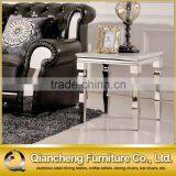 Stone Top Metal Legs Bed Side Table thumbnail-1
