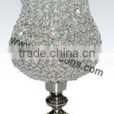 New Design Silver Metal Candle Holder With Crystal thumbnail-3