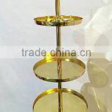 Gold Plated 3 Tier Cake Stand thumbnail-1
