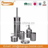6pcs Round Stainless Steel Bathroom Set thumbnail-1