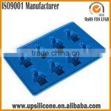Wholesale Various Color Food Grade Non Stick 10 Cavities Lego Ice Mold Silicone Ice Cube Tray thumbnail-1