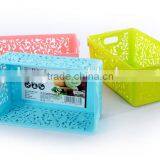 Plastic Household Storage Basket With Handle thumbnail-4
