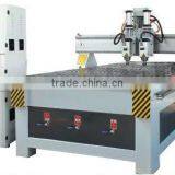 Two-head Wood Engraver SH-M25T With X Y Working Area 1300X2500mm and Z Working Area 200mm and Table Size 1480X3000mm