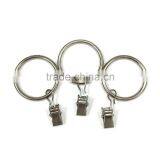 Hot Sale Chrome Plating Iron Curtain Ring With Clip / Rod Ring With Clip Hanging / A Ring With A Clip thumbnail-6