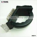 85011 2 Sided Grill Brush BBQ Cleaner Stainless Steel Edge thumbnail-1