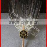 Chinese Traditional Wood Feather Fan thumbnail-2