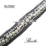 Wholesale Handmade Lady Lace Bead Trim With Rhinestone thumbnail-1